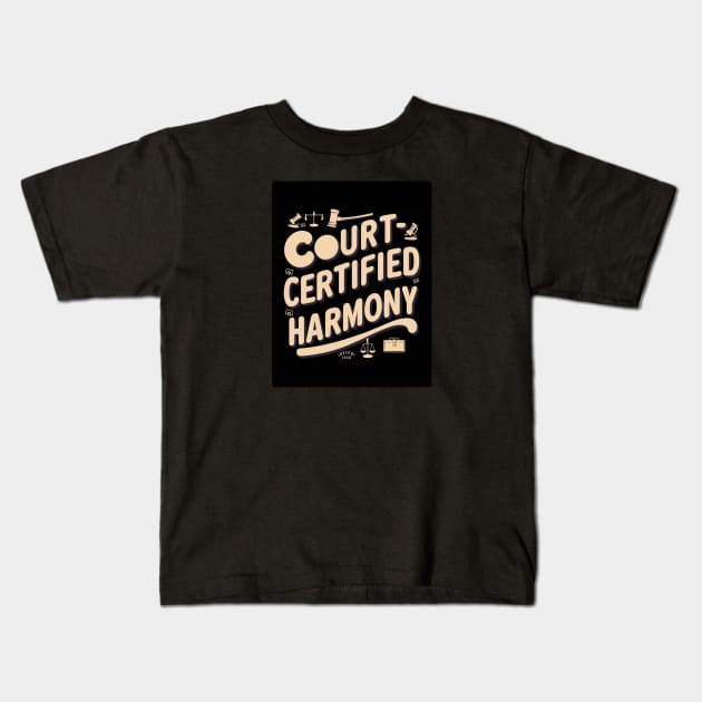 Court-Certified Harmony Kids T-Shirt by baseCompass